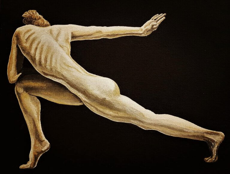 Yoga Pose / 25x30,5 cm / Acrylic on canvas / 2020