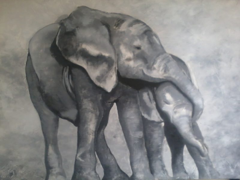 Elefantenliebe / 100x120 cm / 2008