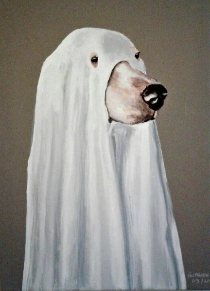 Gespensterhund 1 / 50x70 cm / 2018