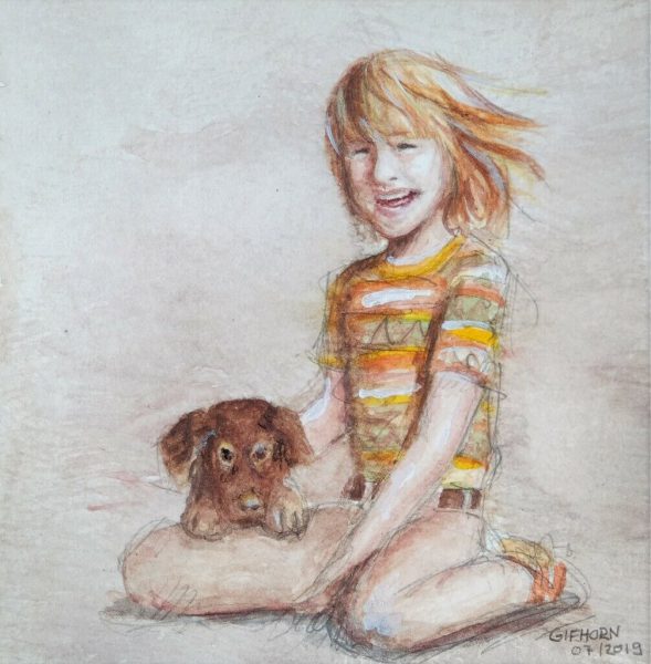 Kindheit / 12x12 cm / 2019