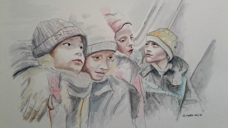 U-Bahn / 30x40 cm / 2018