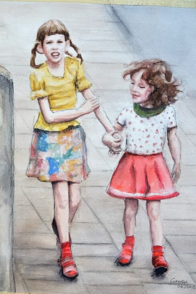 Schwesternliebe / 40x50 cm / 2019