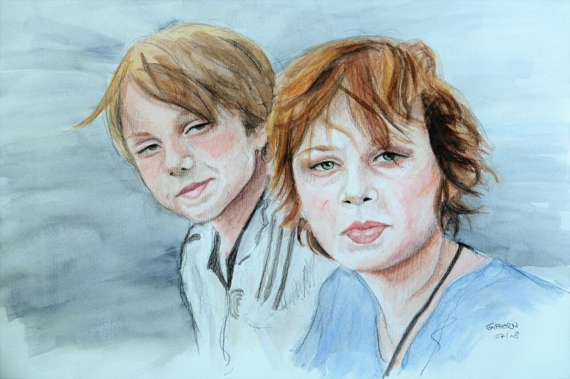 Freunde / 30x40 cm / 2018